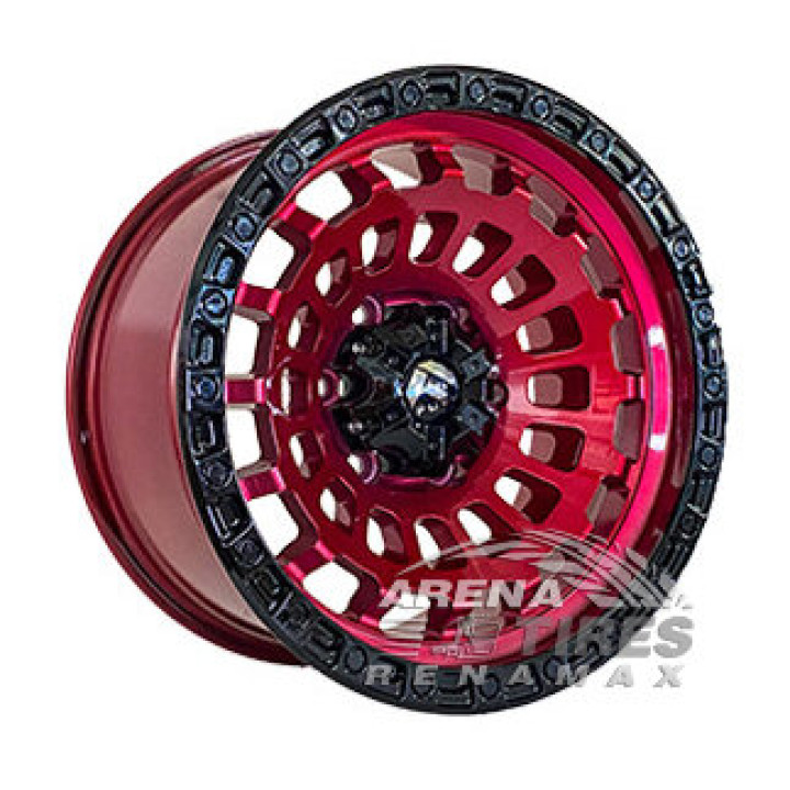 Off Road Wheels OW1025 9x17 6x139.7 ET-12 DIA110.5 RBLBR