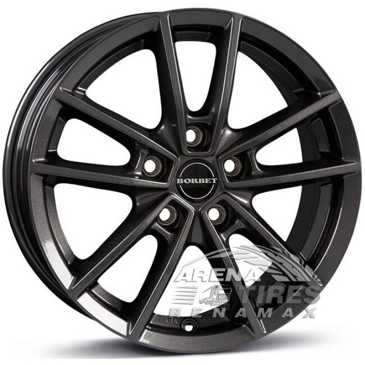 Borbet W 7x17 5x112 ET43 DIA57.1 ANTHR